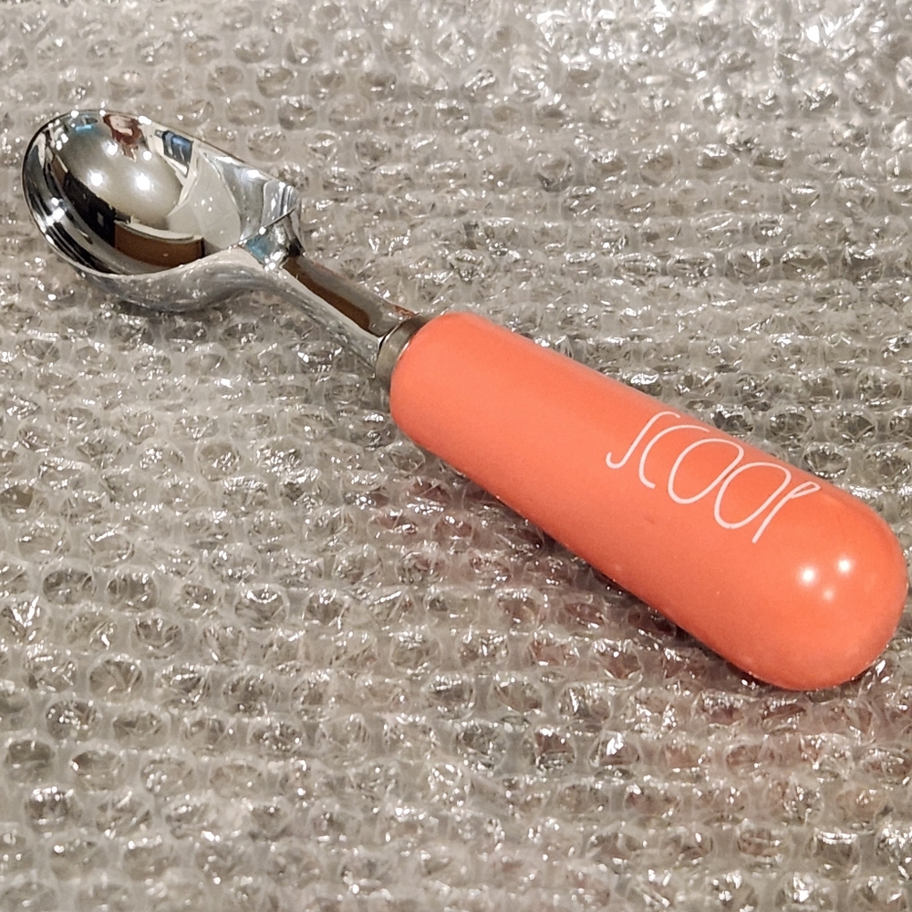 Rae Dunn Ice Cream Scoop with Orange Handle